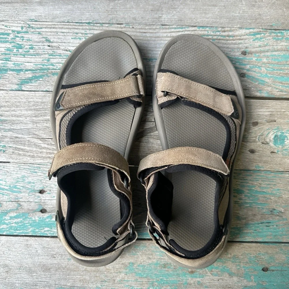 Teva Sport Sandals Men's Size 10 Brown Tan Adjustable Straps Outdoor Hiking Walk